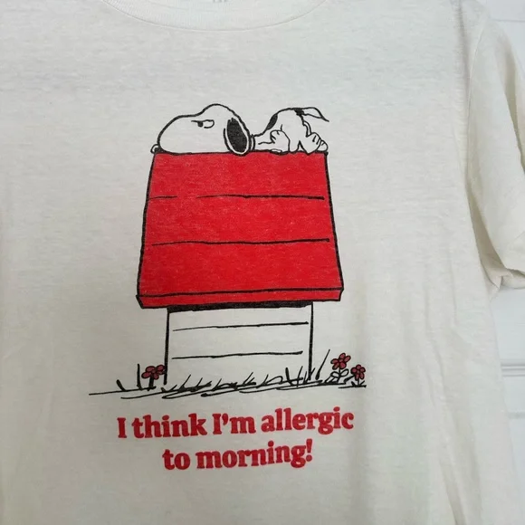 Never Worn Redone Snoopy Tee - Picture 3 of 5